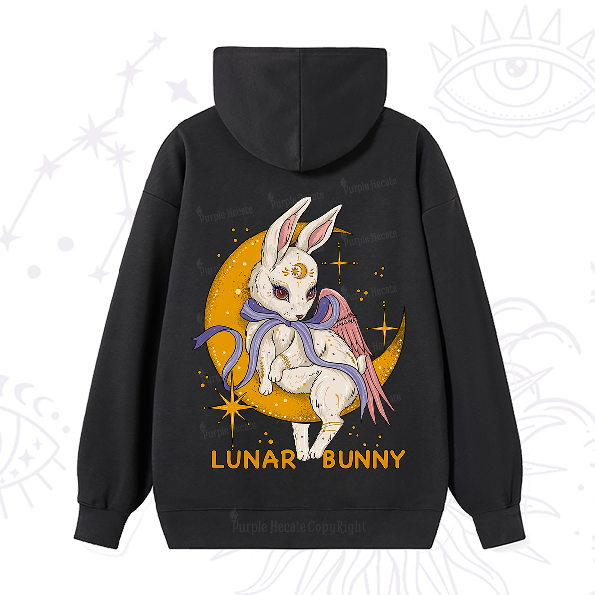 Purplehecate Lunar Bunny Easter Hoodie