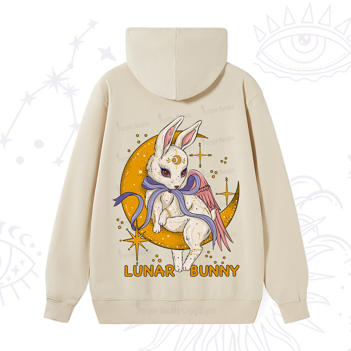 Purplehecate Lunar Bunny Easter Hoodie