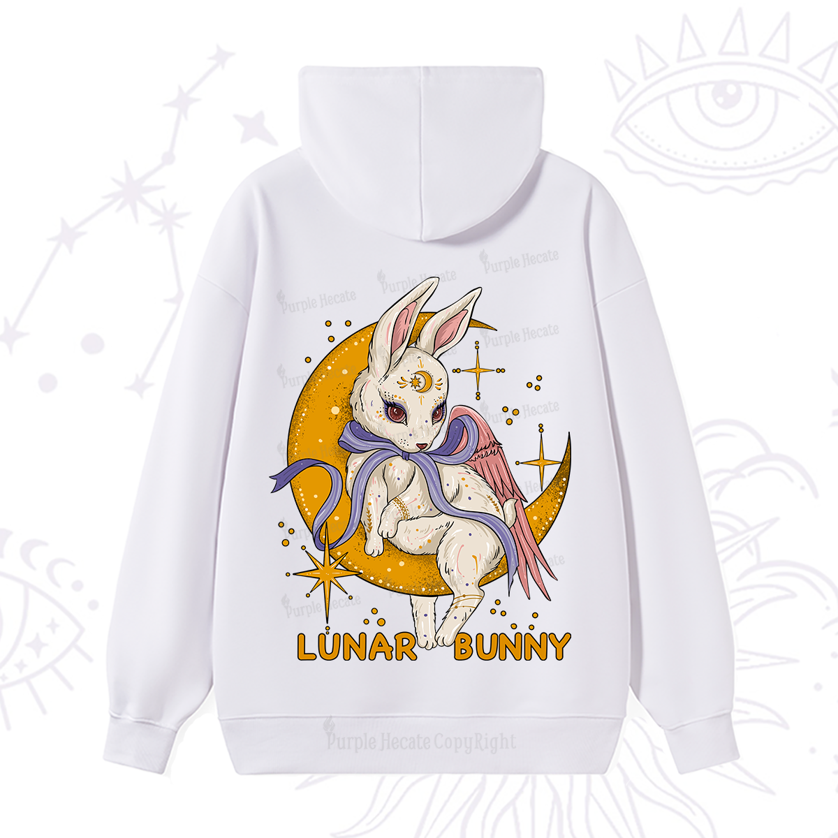 Purplehecate Lunar Bunny Easter Hoodie
