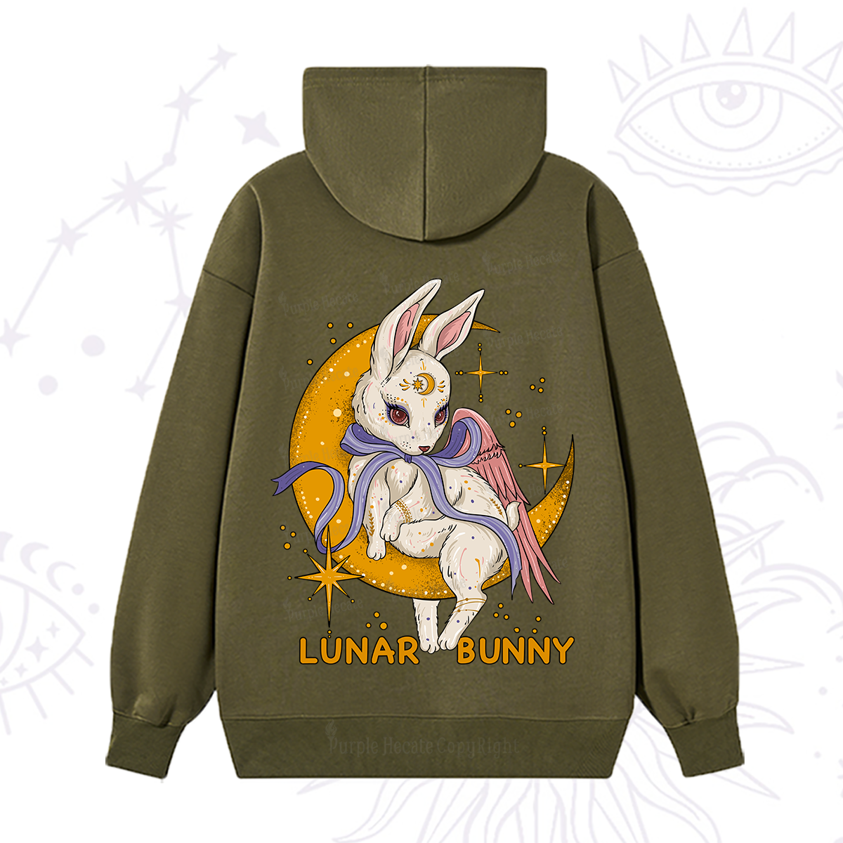 Purplehecate Lunar Bunny Easter Hoodie