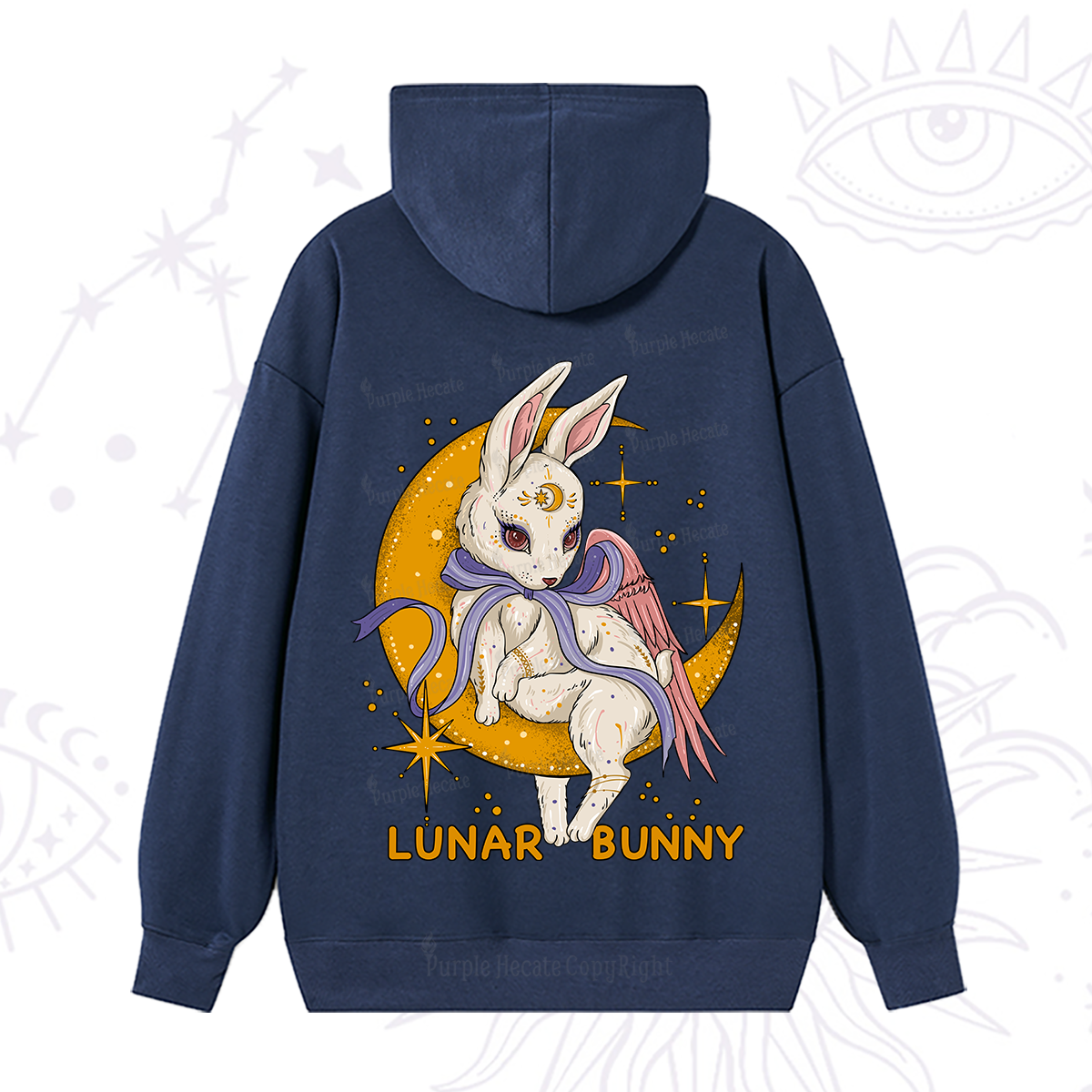Purplehecate Lunar Bunny Easter Hoodie