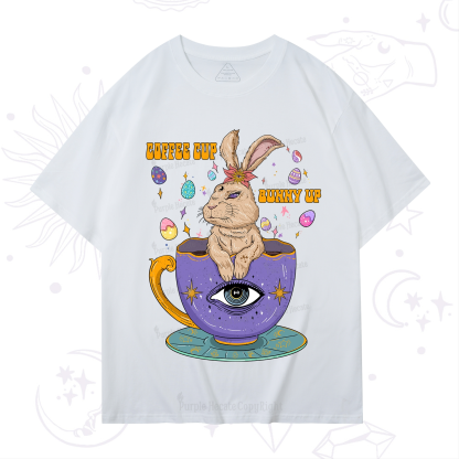 Purplehecate Coffee Cup Bunny Up T-Shirt