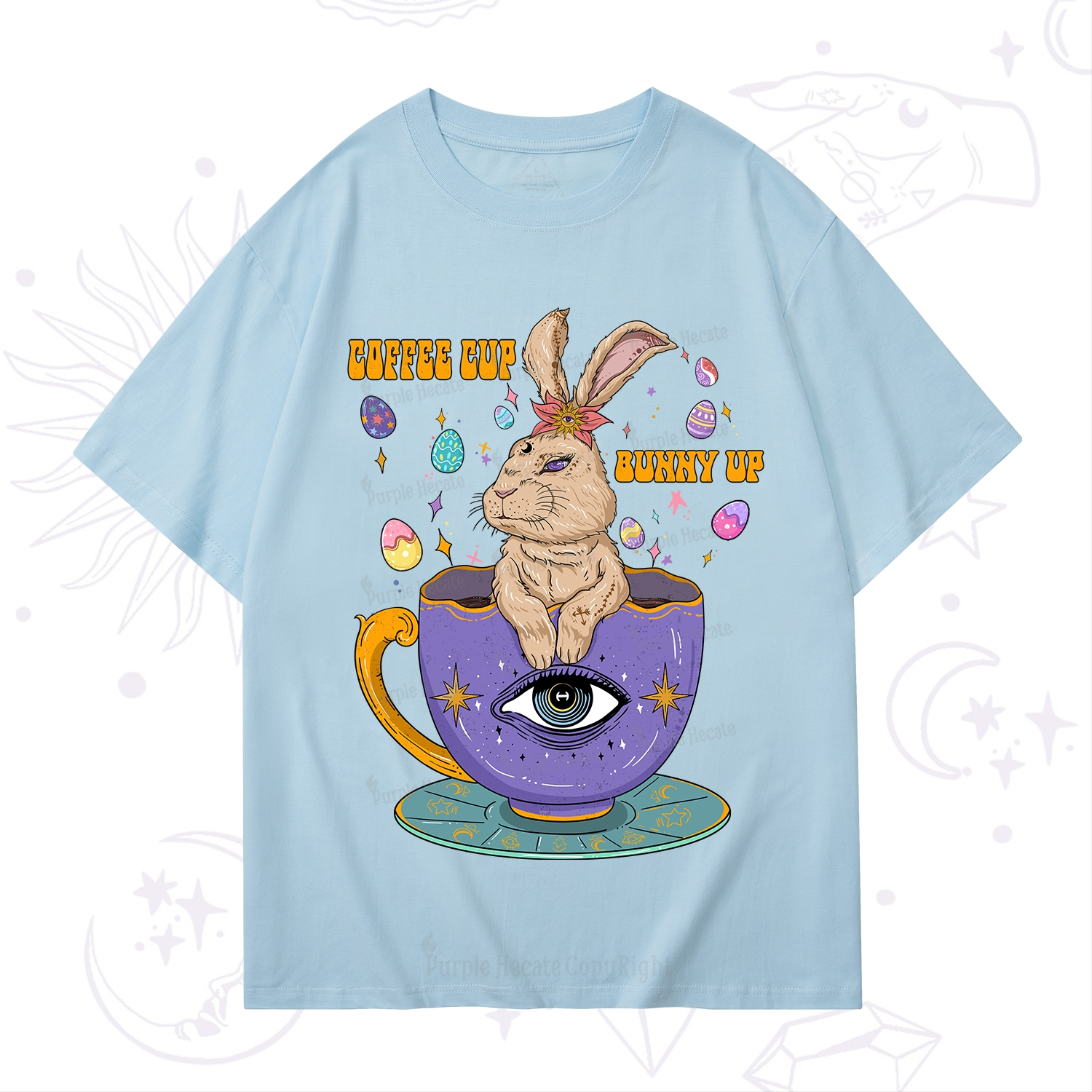 Purplehecate Coffee Cup Bunny Up T-Shirt