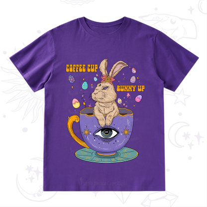 Purplehecate Coffee Cup Bunny Up T-Shirt