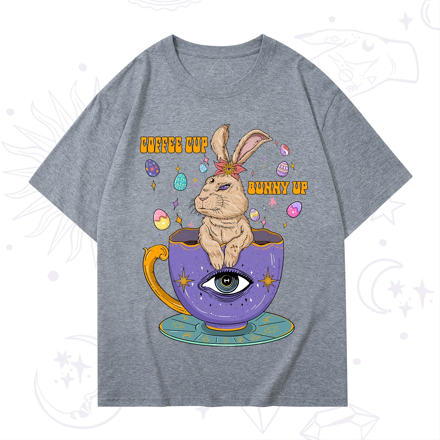 Purplehecate Coffee Cup Bunny Up T-Shirt