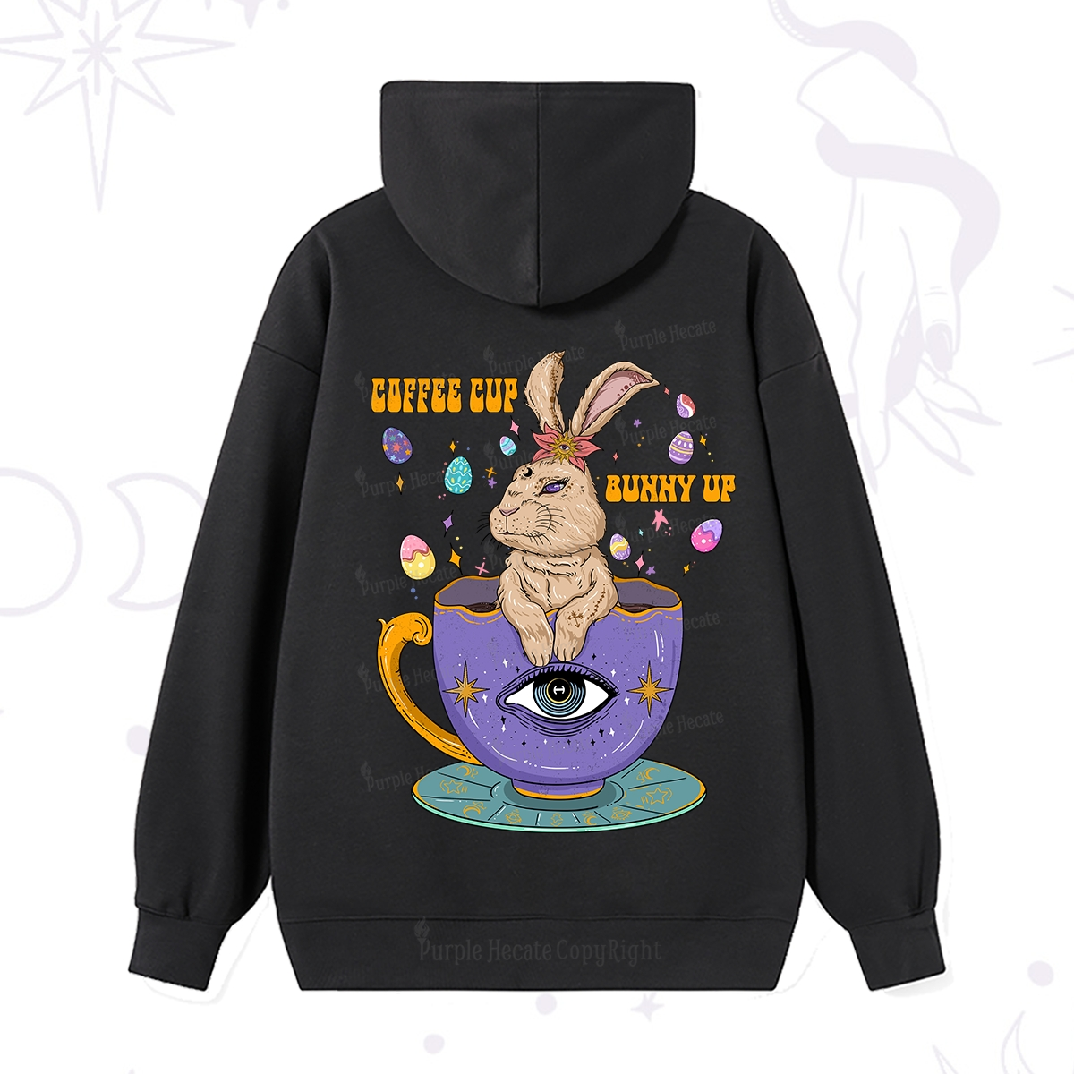 Purplehecate Coffee Cup Bunny Up Hoodie