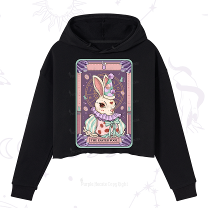 Purplehecate The Easter Fool Tarot Crop Hoodie
