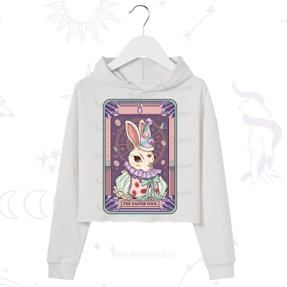 Purplehecate The Easter Fool Tarot Crop Hoodie