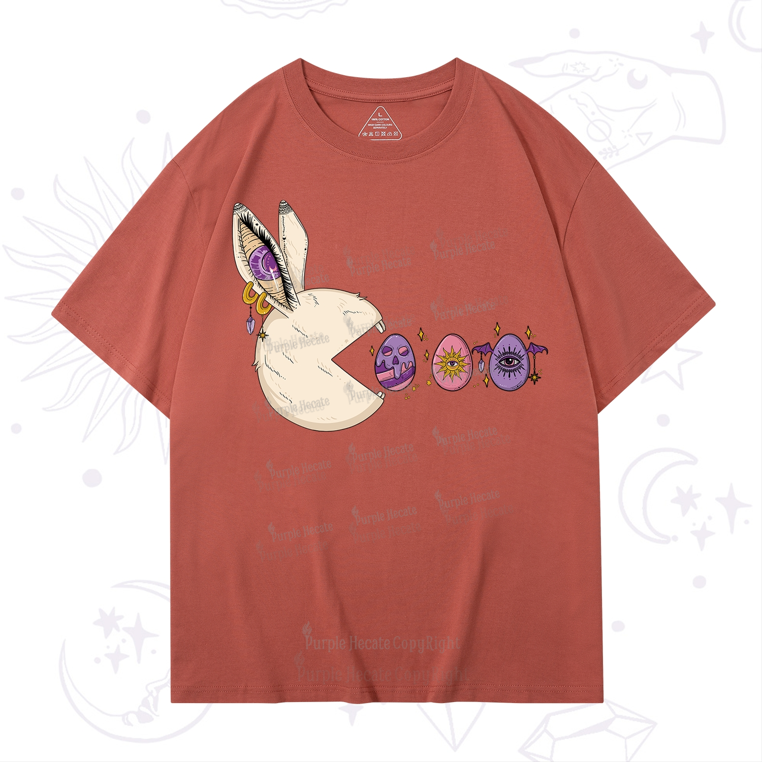 Purplehecate Egg Hunter Bunny Easter T-Shirt