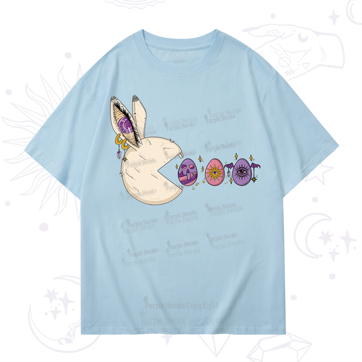 Purplehecate Egg Hunter Bunny Easter T-Shirt