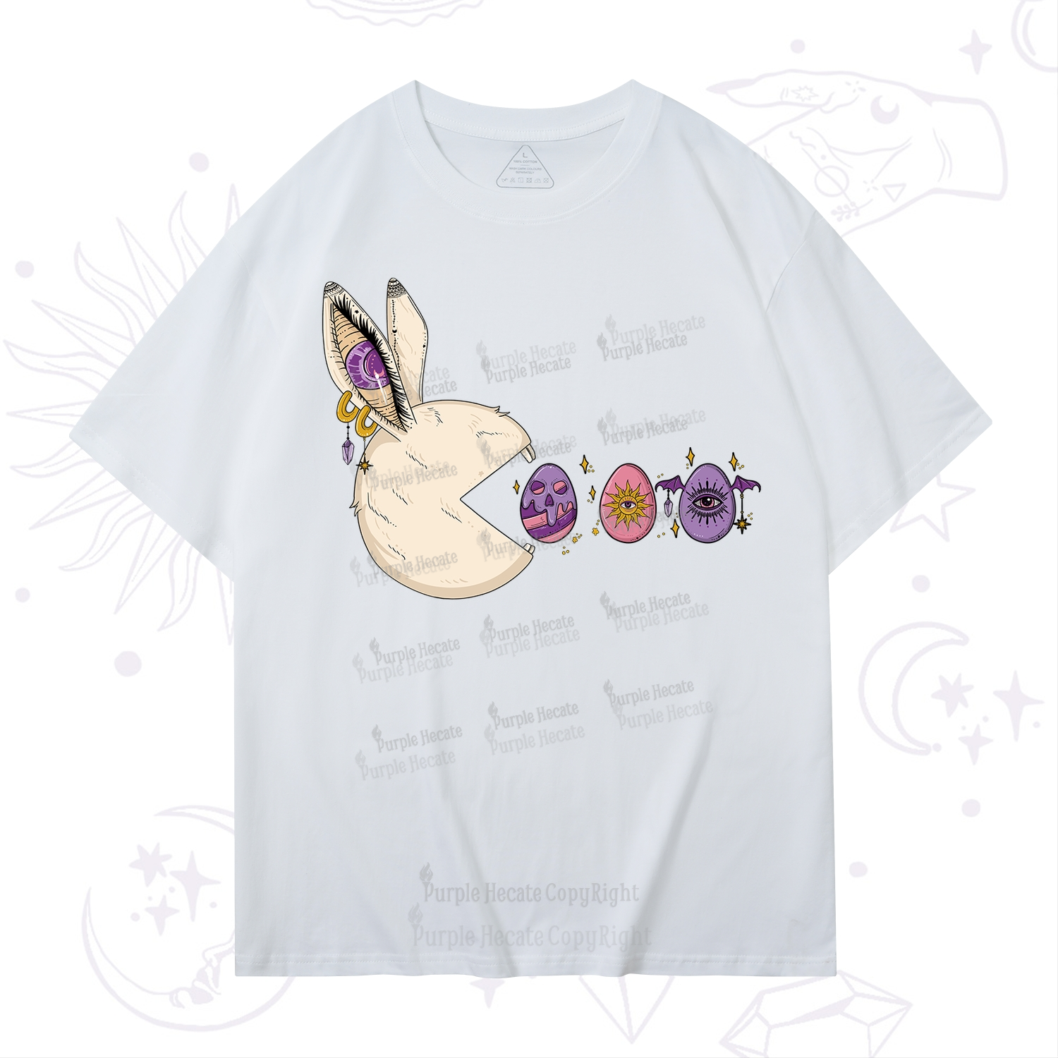 Purplehecate Egg Hunter Bunny Easter T-Shirt