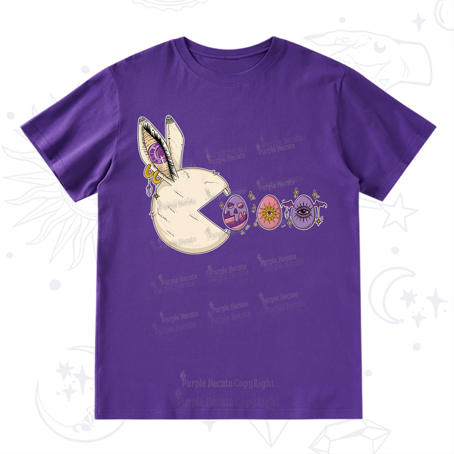 Purplehecate Egg Hunter Bunny Easter T-Shirt