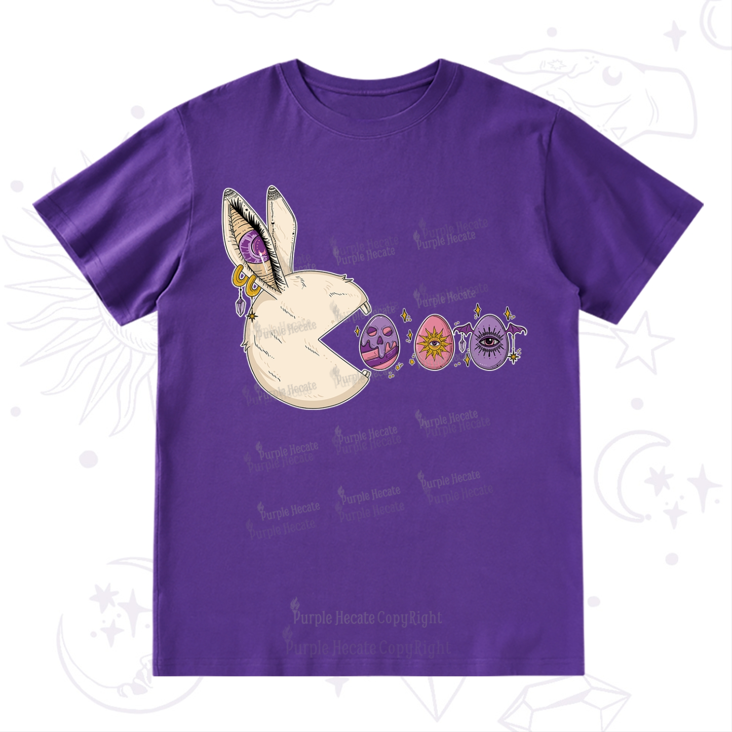 Purplehecate Egg Hunter Bunny Easter T-Shirt