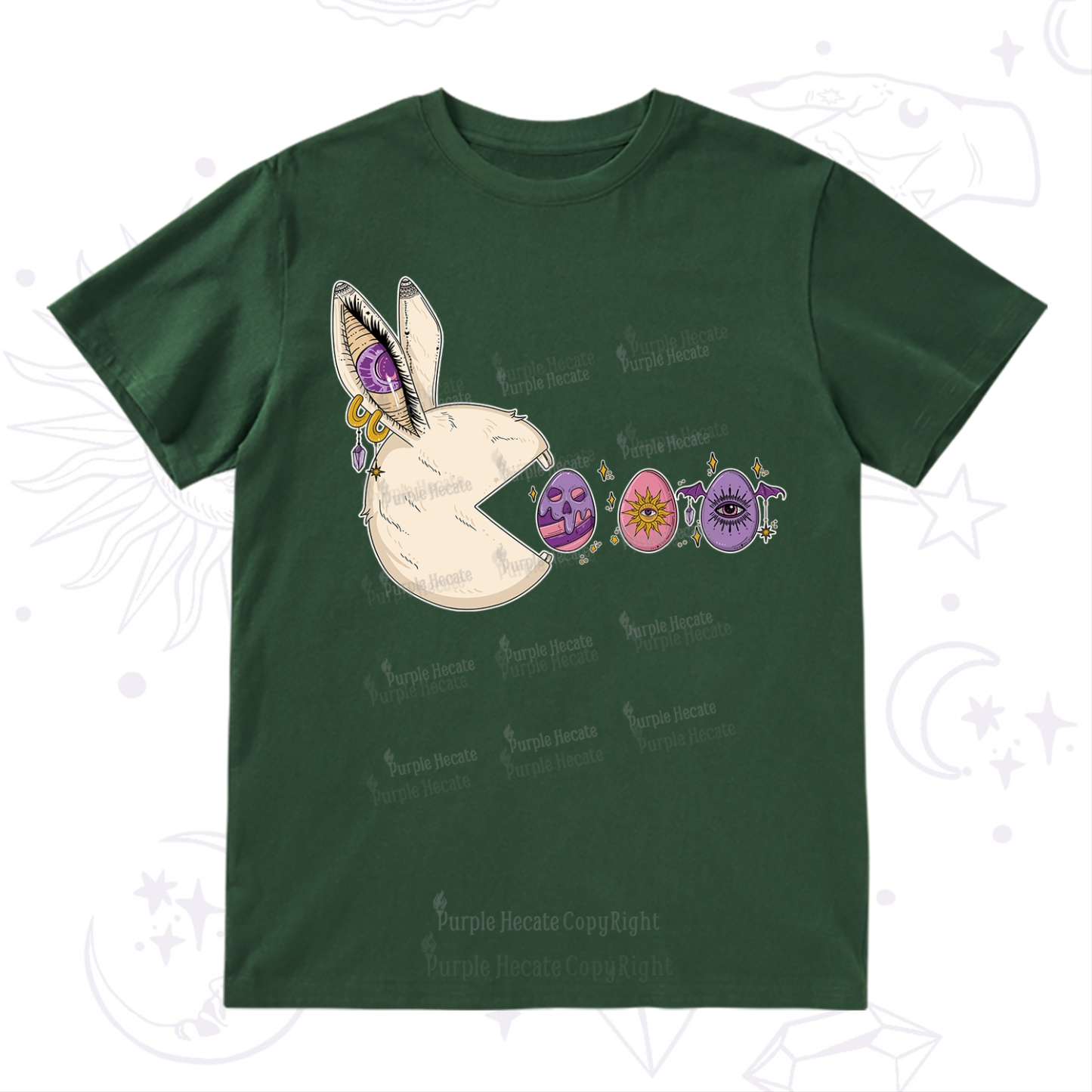 Purplehecate Egg Hunter Bunny Easter T-Shirt
