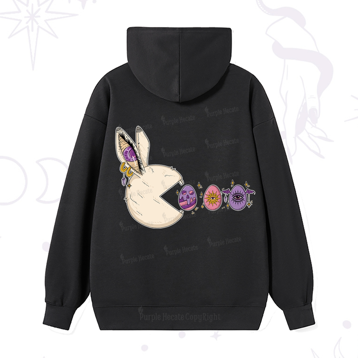 Purplehecate Egg Hunter Bunny Easter Hoodie