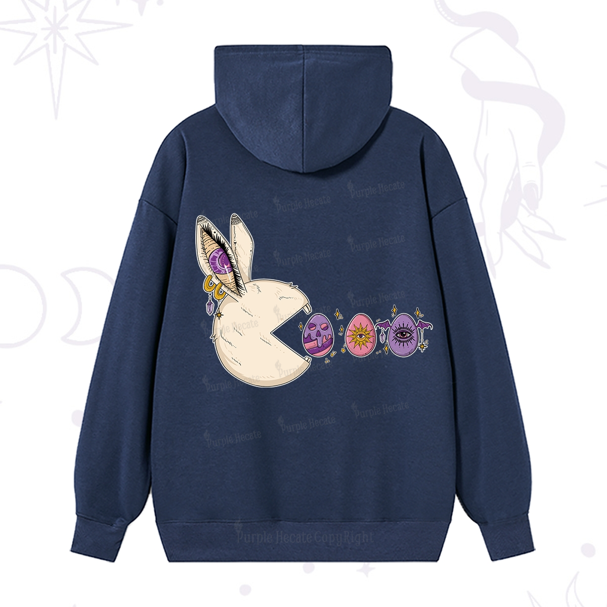 Purplehecate Egg Hunter Bunny Easter Hoodie