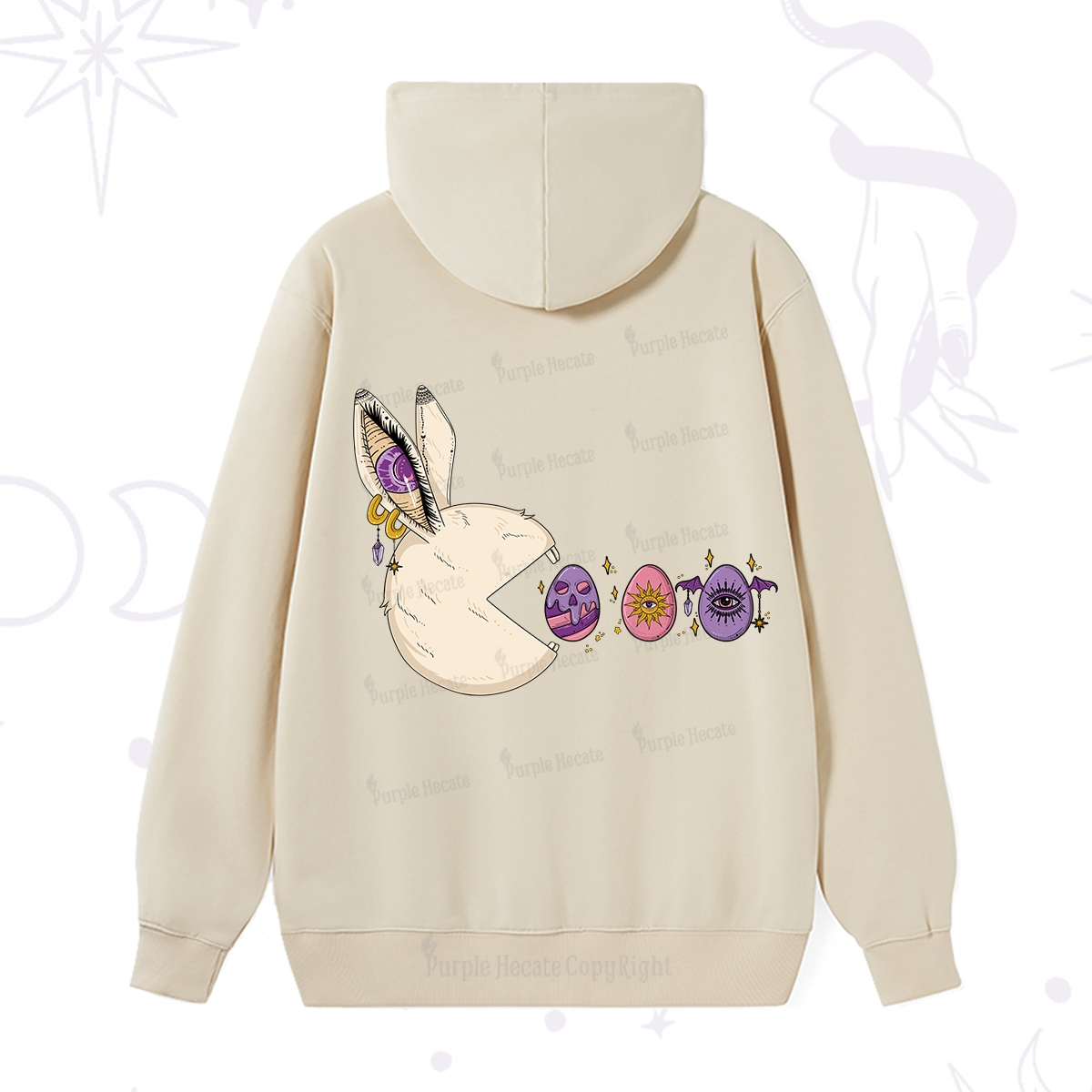 Purplehecate Egg Hunter Bunny Easter Hoodie