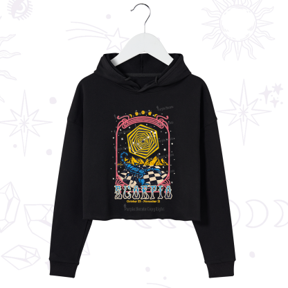 Purplehecate Scorpio Crew Zodiac Crop Hoodie
