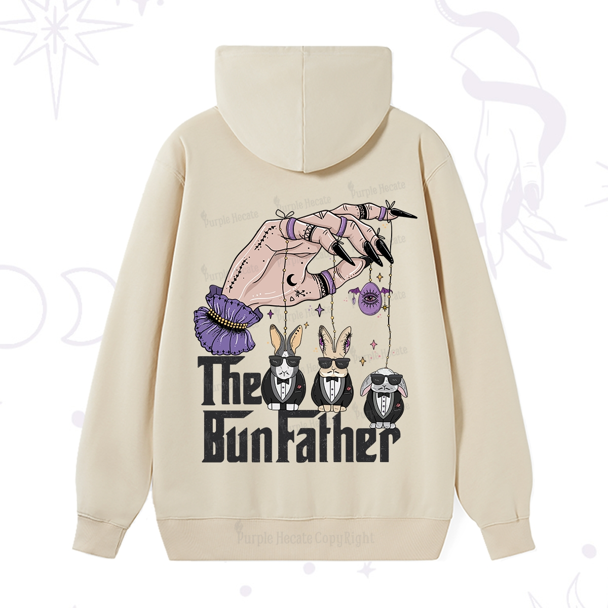 Purplehecate The Bunfather Easter Hoodie
