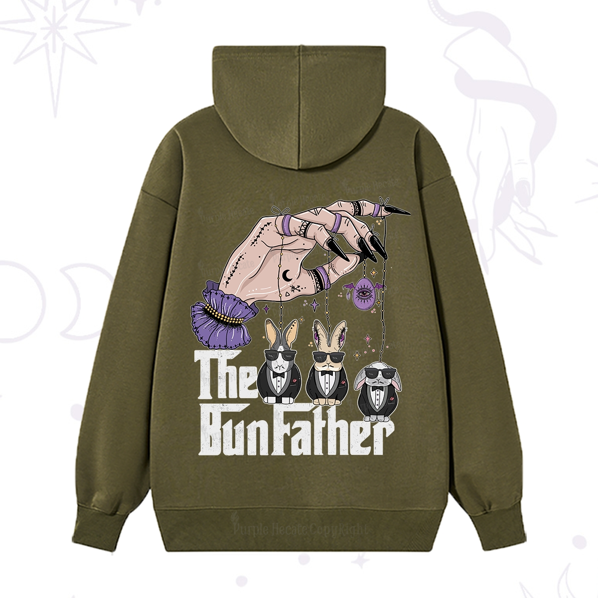 Purplehecate The Bunfather Easter Hoodie