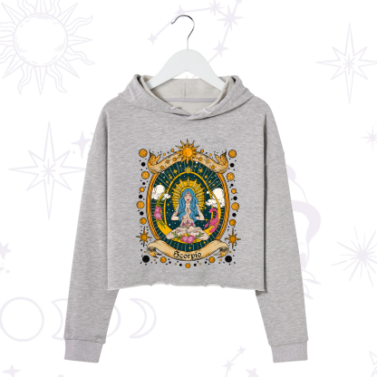 Purplehecate Scorpio Celestial Charm Zodiac Crop Hoodie