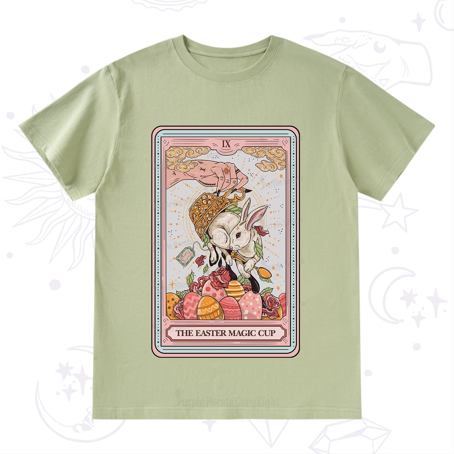 Purplehecate The Easter Magic Cup Tarot T-Shirt