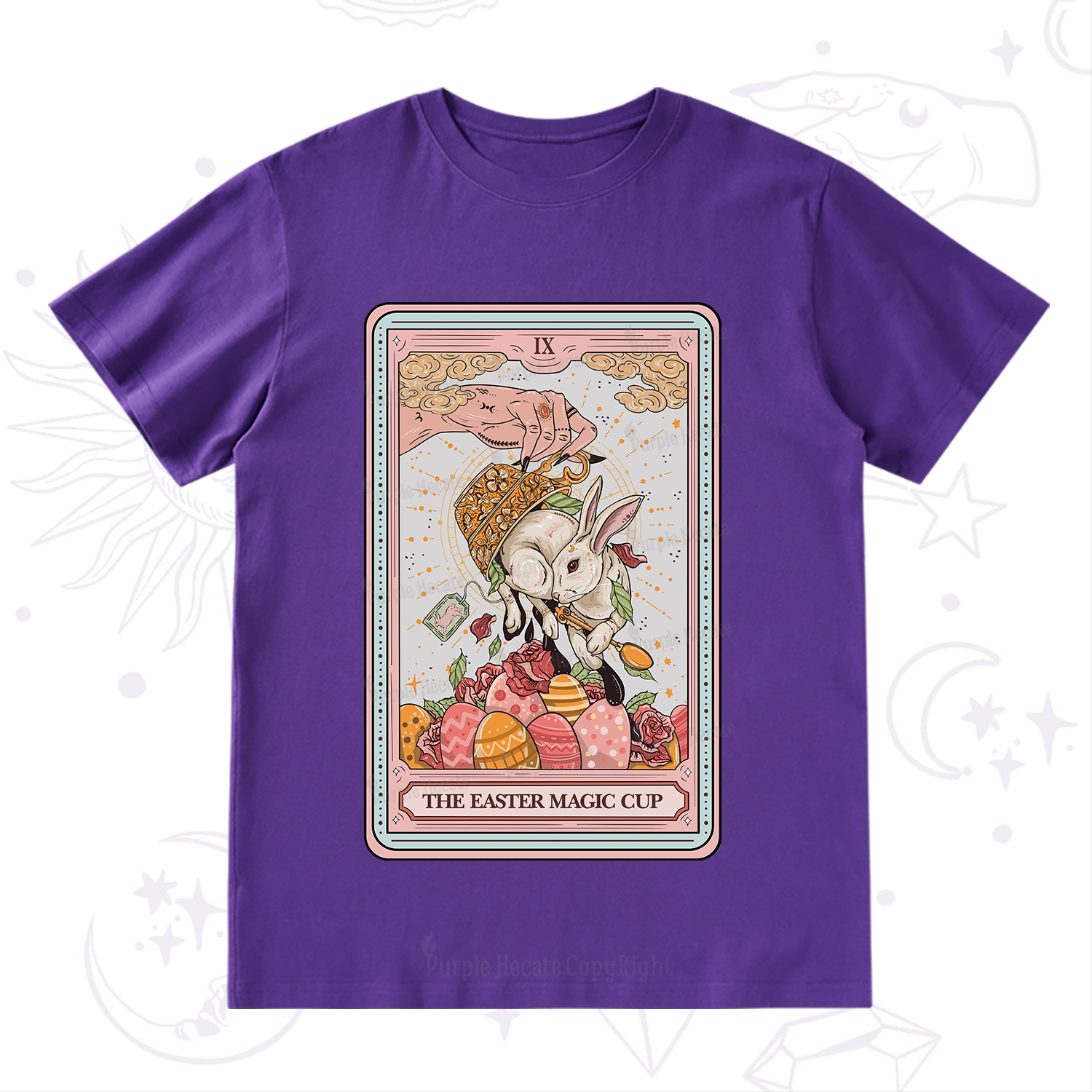 Purplehecate The Easter Magic Cup Tarot T-Shirt