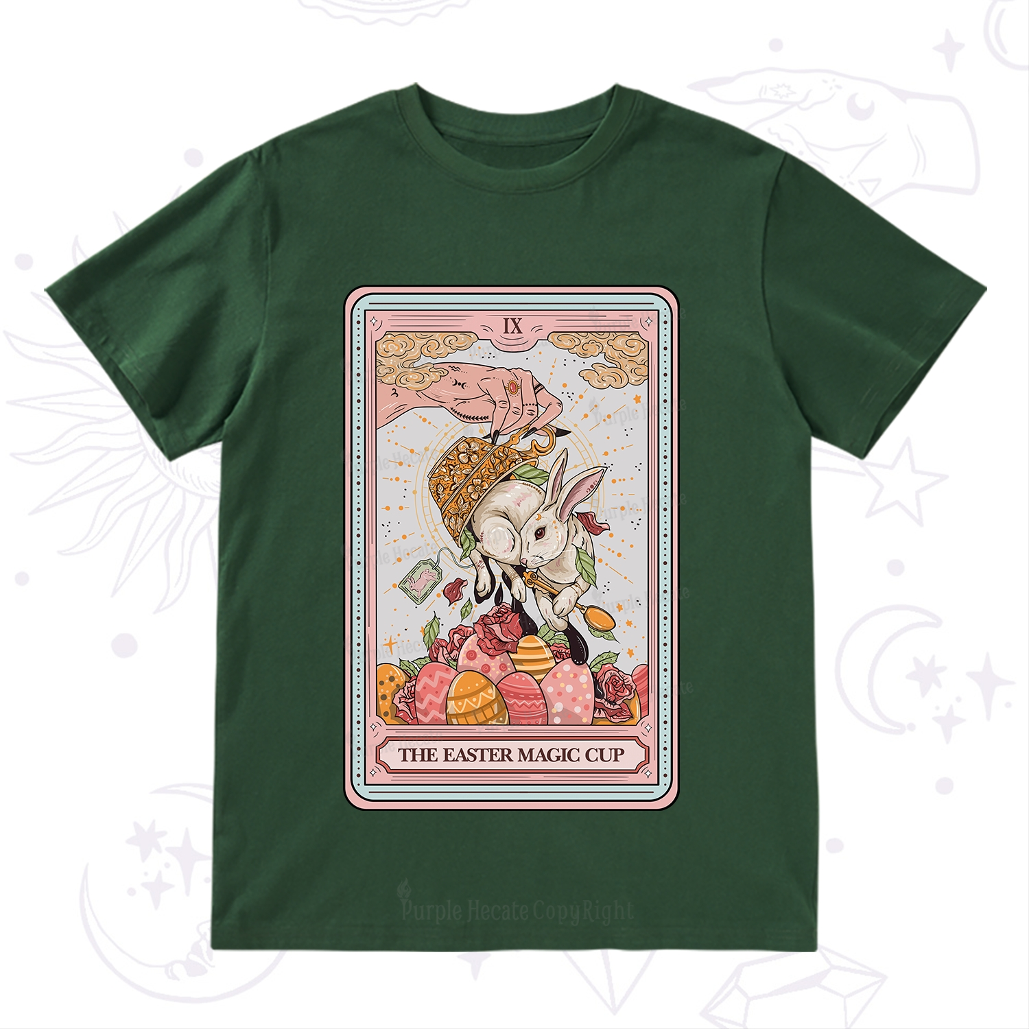 Purplehecate The Easter Magic Cup Tarot T-Shirt