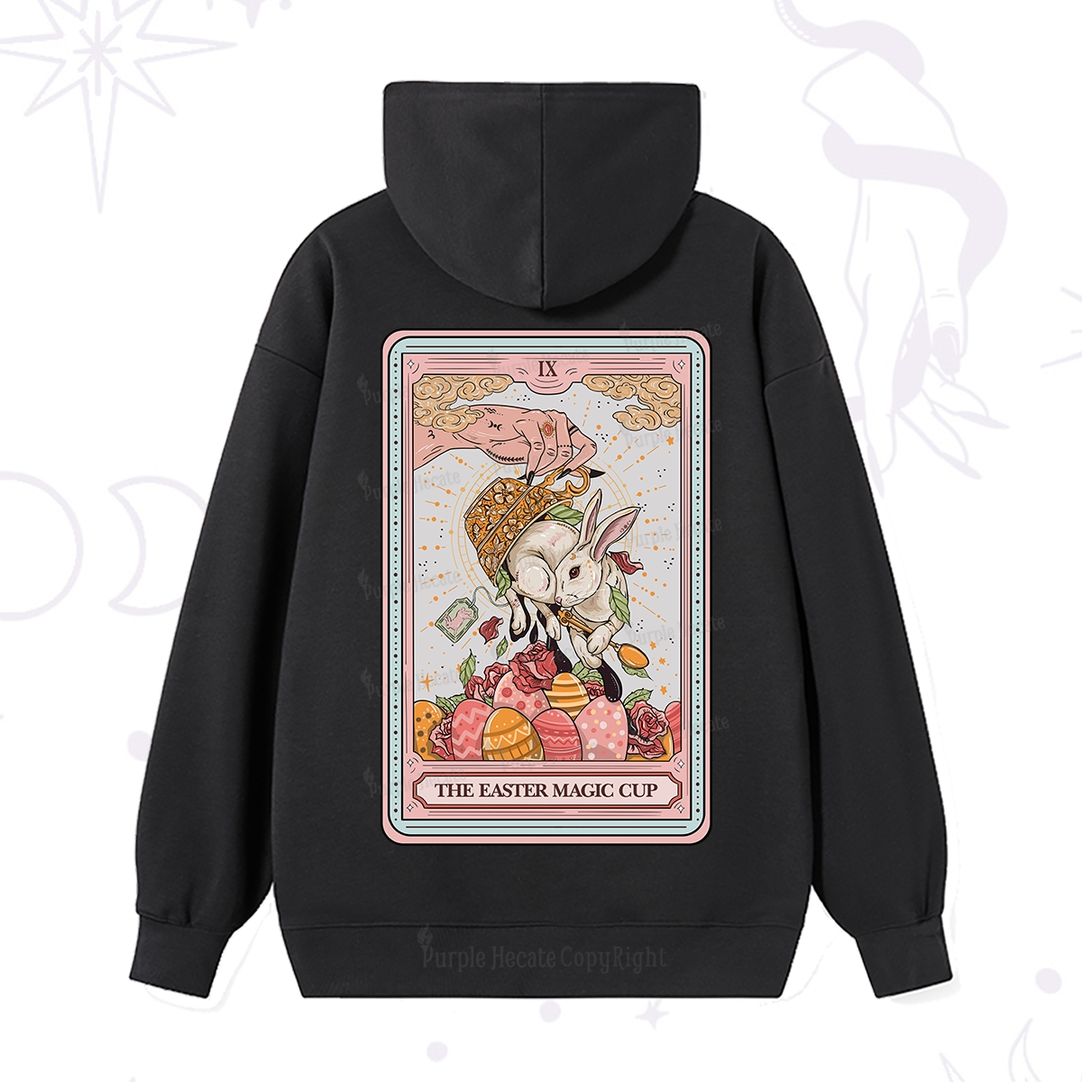 Purplehecate The Easter Magic Cup Tarot Hoodie