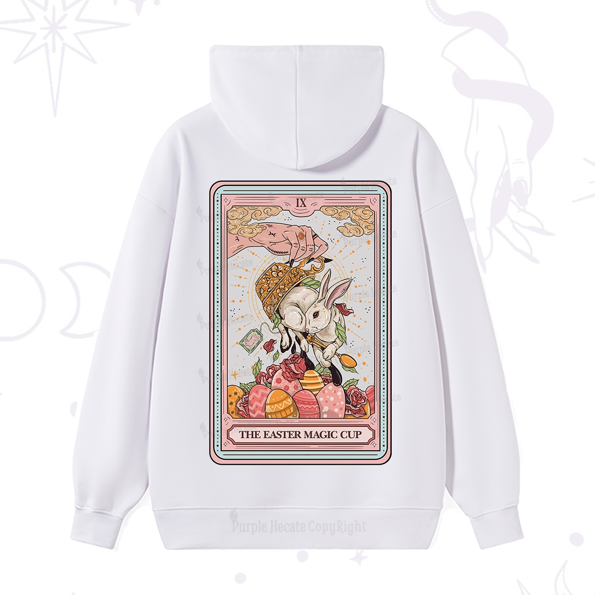 Purplehecate The Easter Magic Cup Tarot Hoodie
