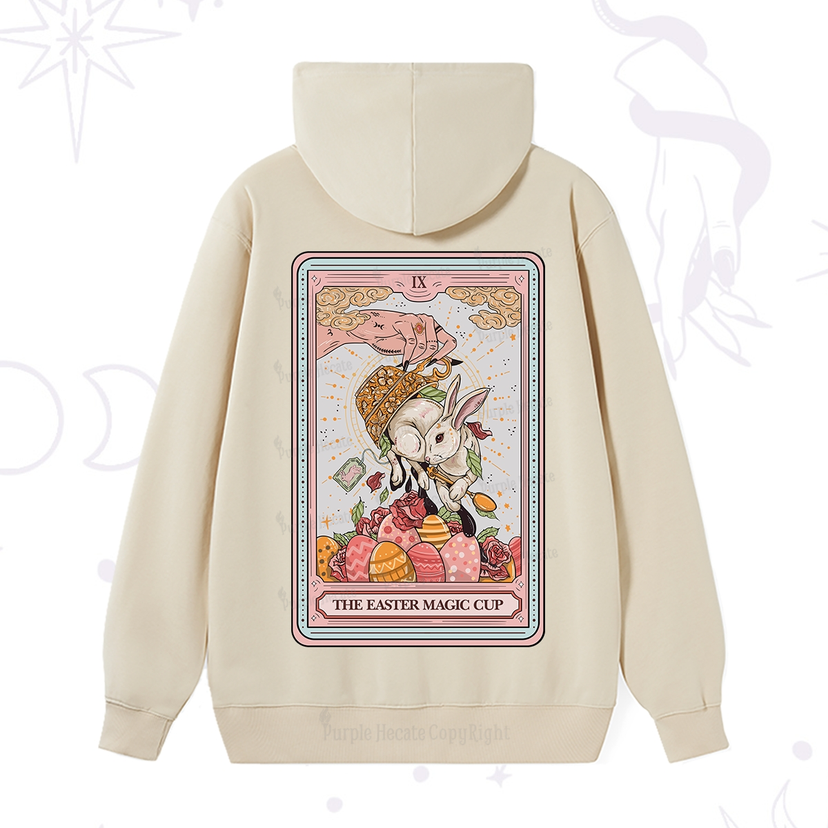 Purplehecate The Easter Magic Cup Tarot Hoodie