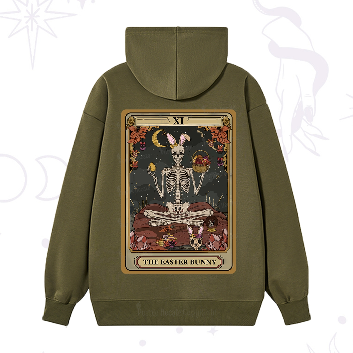 Purplehecate The Easter Bunny Tarot Hoodie