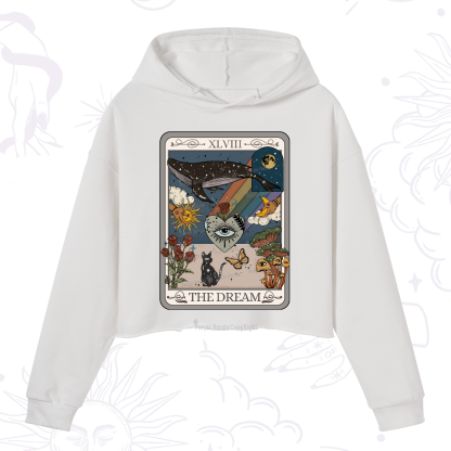 Purplehecate The Dream Tarot Crop Hoodie