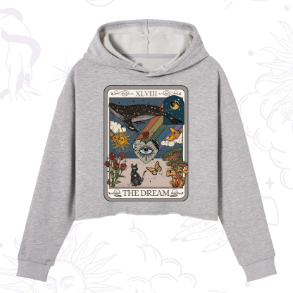 Purplehecate The Dream Tarot Crop Hoodie