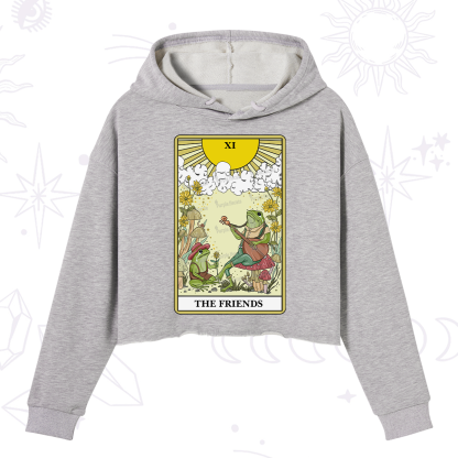 Purplehecate The Frendies Tarot Card Crop Hoodie