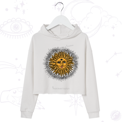 Purplehecate Sat Nam Crop Hoodie