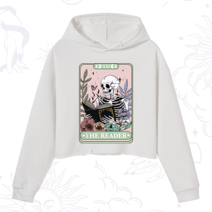 Purplehecate The Reader's Tarot Crop Hoodie