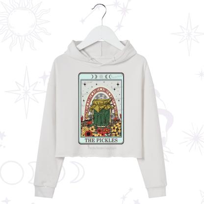 Purplehecate The Pickles Tarot Crop Hoodie