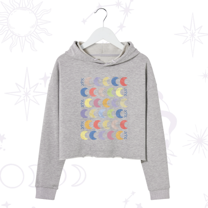 Purplehecate Every Phase Of Me Crop Hoodie