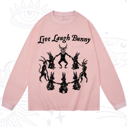 Purplehecate Live Laugh Bunny Long Sleeve T-Shirt