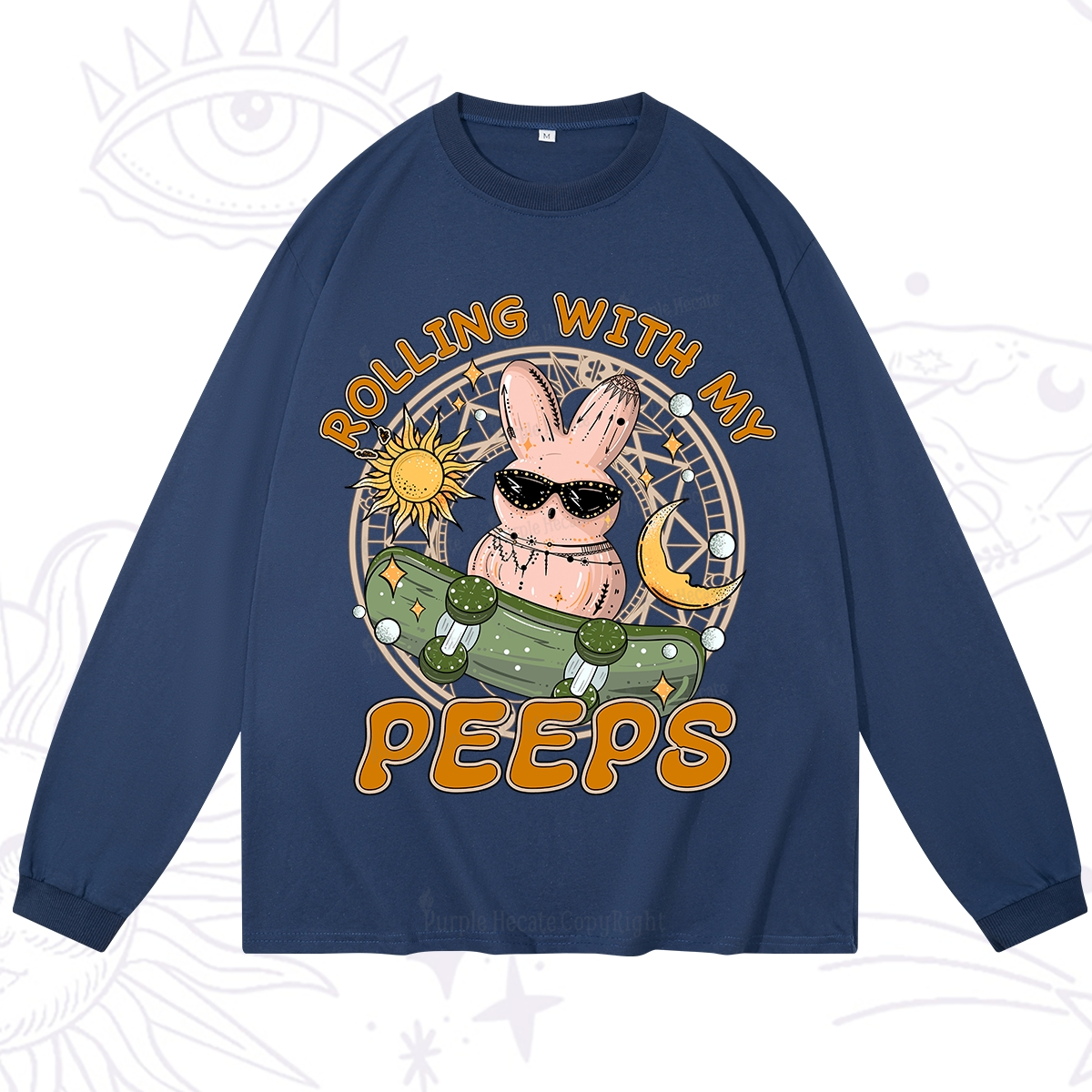 Purplehecate Rolling With My Peeps Long Sleeve T-Shirt