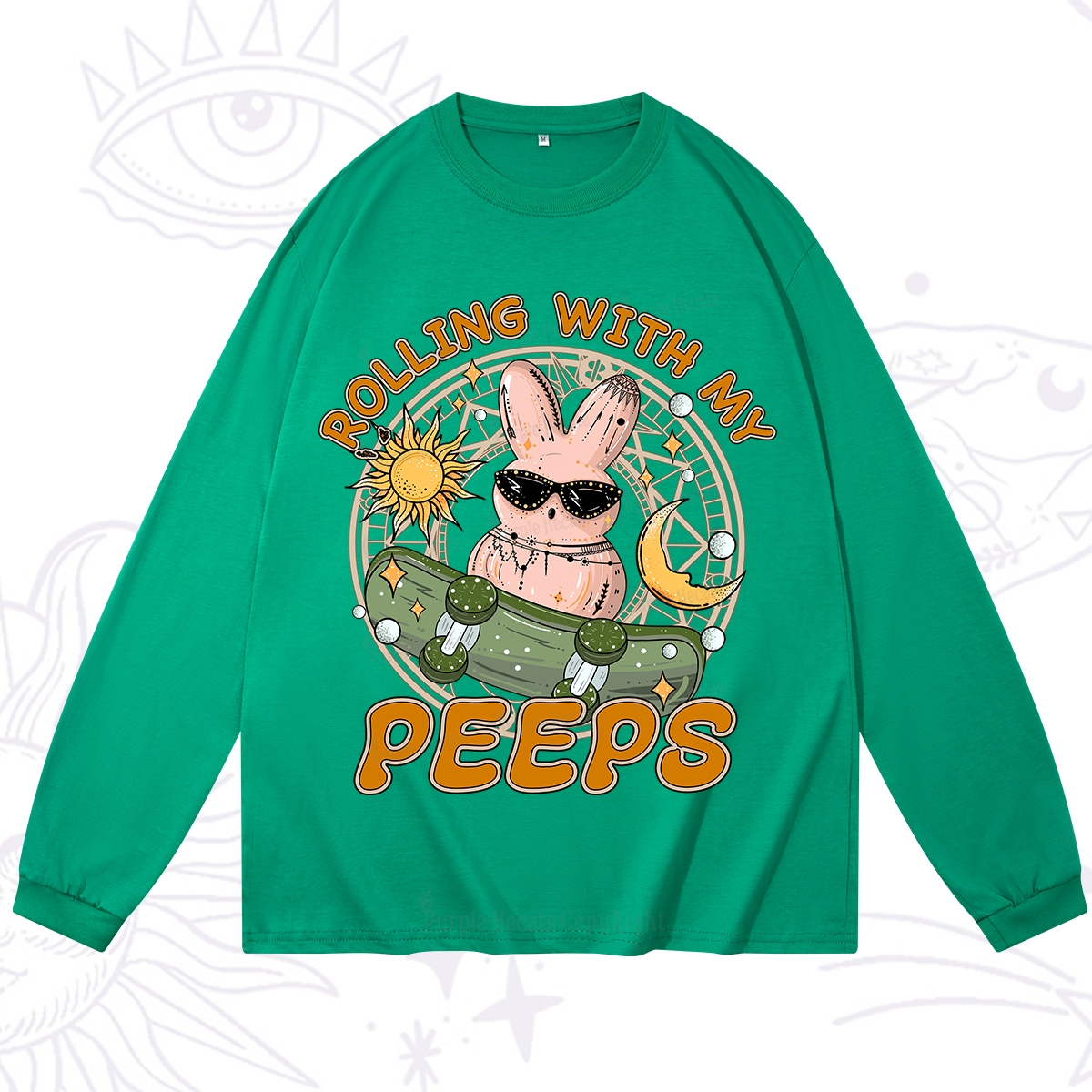 Purplehecate Rolling With My Peeps Long Sleeve T-Shirt
