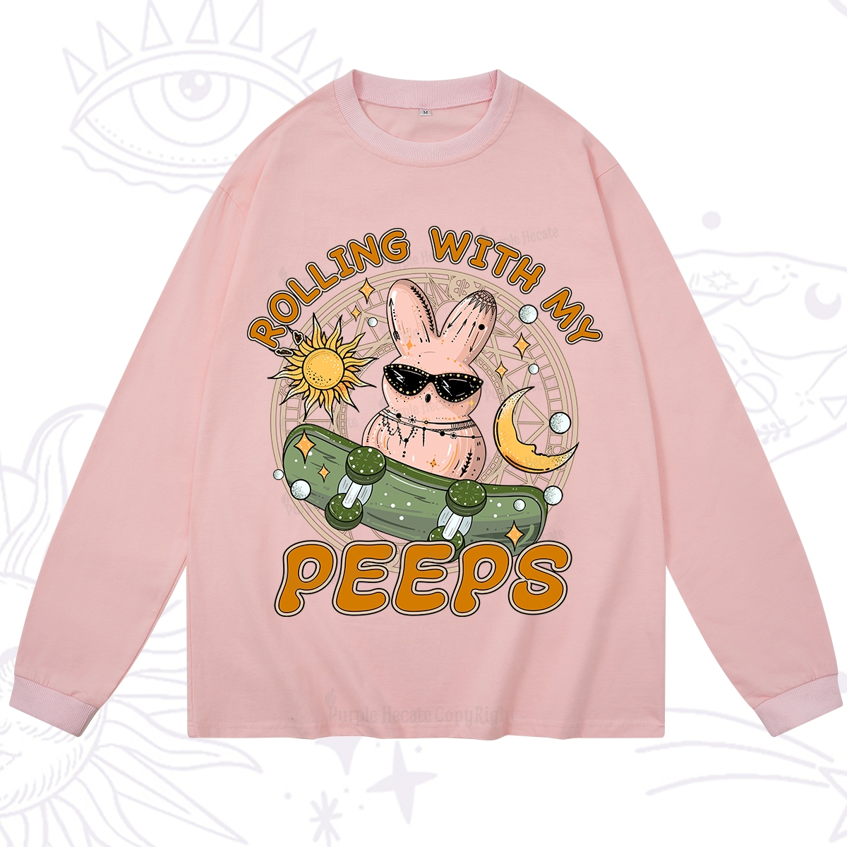 Purplehecate Rolling With My Peeps Long Sleeve T-Shirt