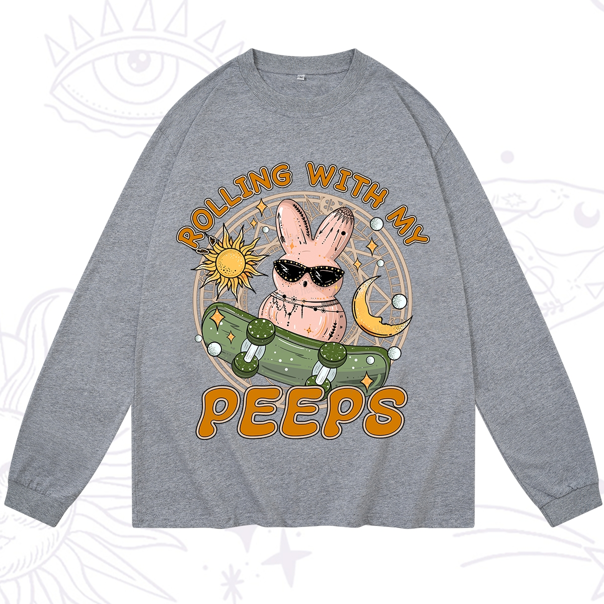 Purplehecate Rolling With My Peeps Long Sleeve T-Shirt