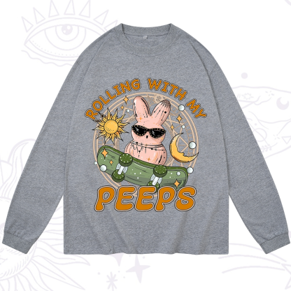 Purplehecate Rolling With My Peeps Long Sleeve T-Shirt