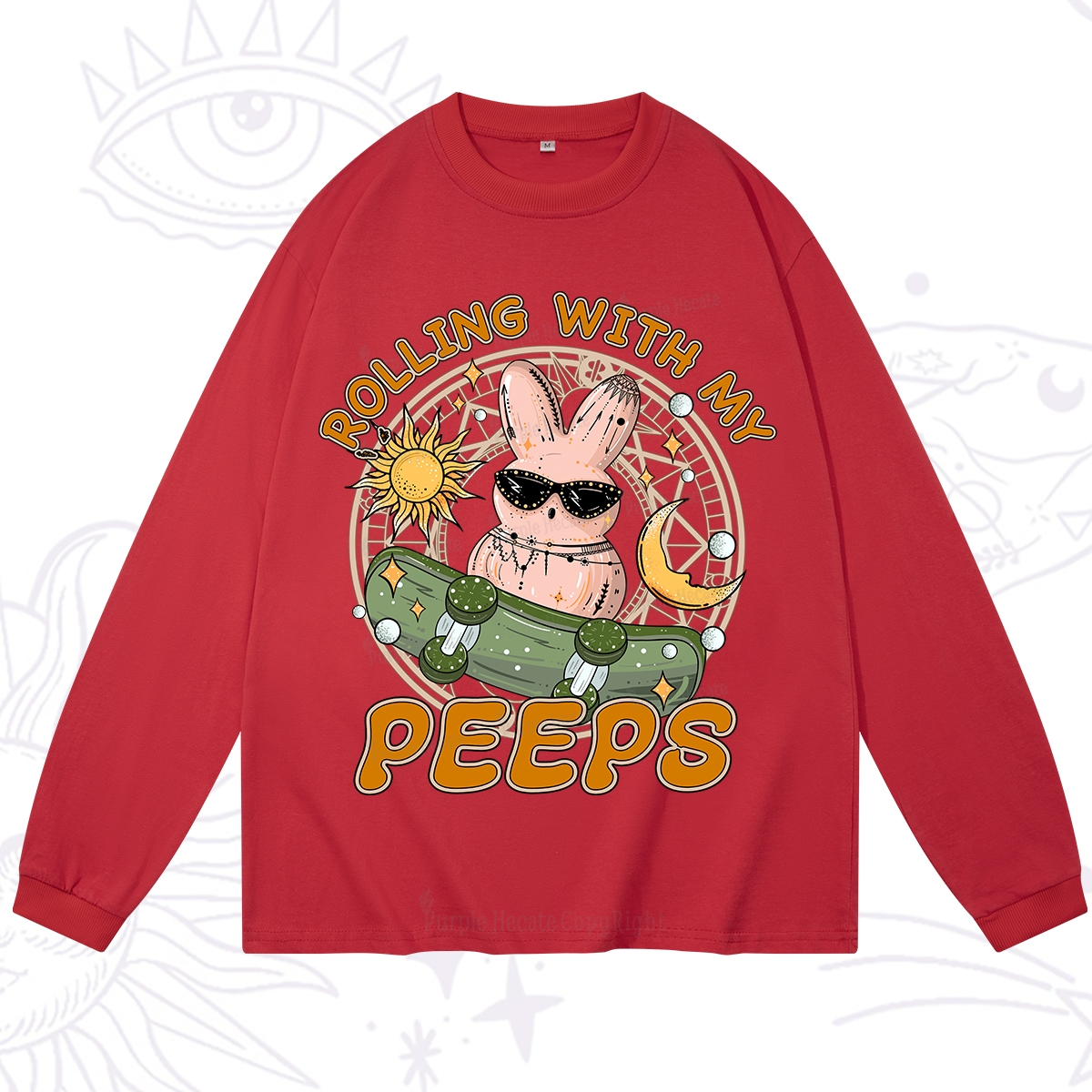 Purplehecate Rolling With My Peeps Long Sleeve T-Shirt