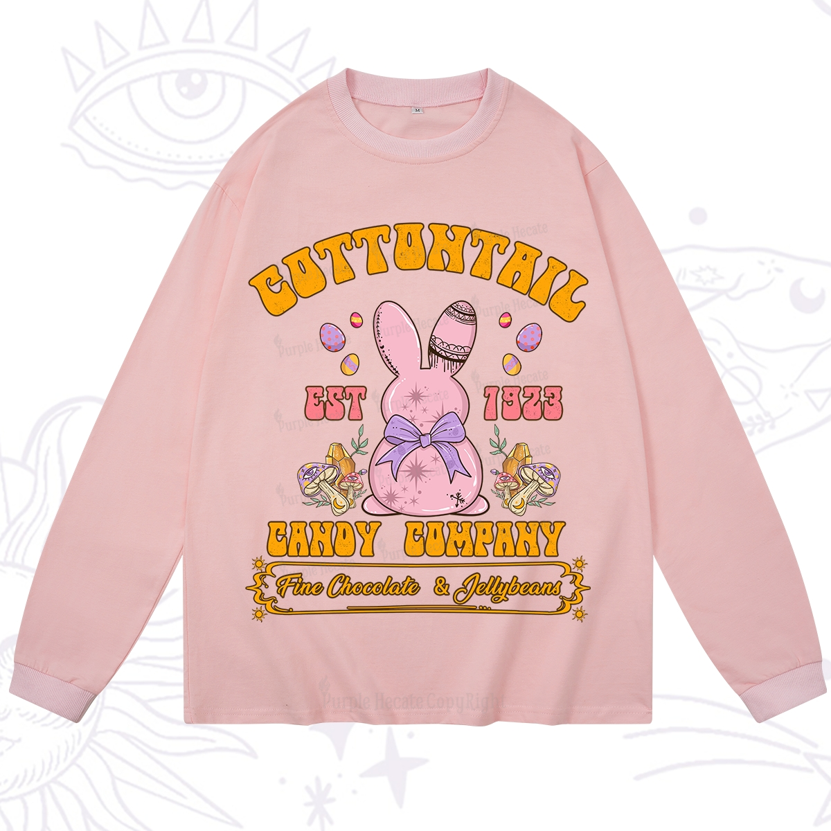 Purplehecate Cottontail Candy Company Easter Long Sleeve T-Shirt