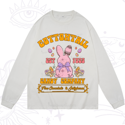 Purplehecate Cottontail Candy Company Easter Long Sleeve T-Shirt