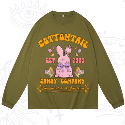 Purplehecate Cottontail Candy Company Easter Long Sleeve T-Shirt