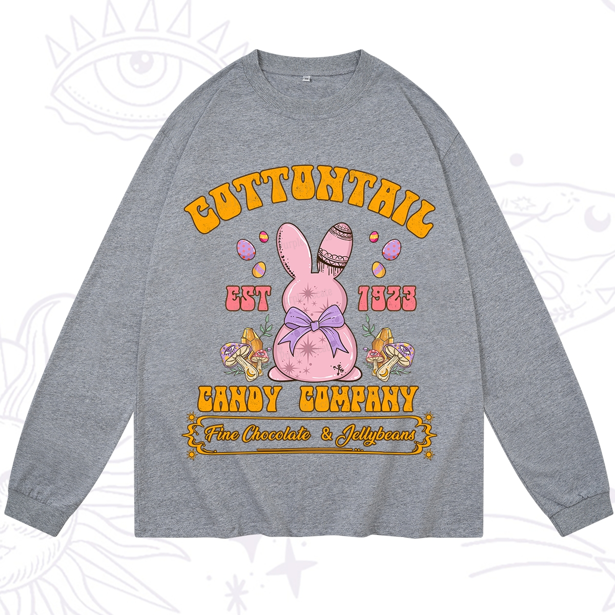 Purplehecate Cottontail Candy Company Easter Long Sleeve T-Shirt